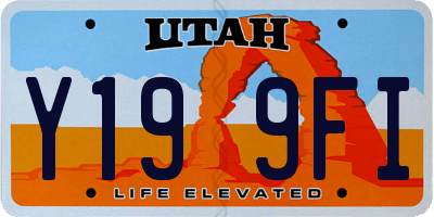 UT license plate Y199FI