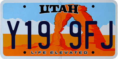 UT license plate Y199FJ