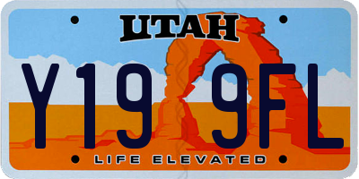 UT license plate Y199FL