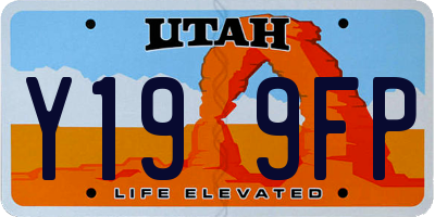 UT license plate Y199FP