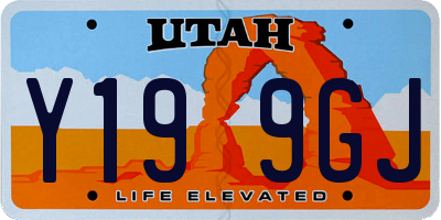 UT license plate Y199GJ