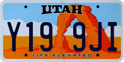 UT license plate Y199JI