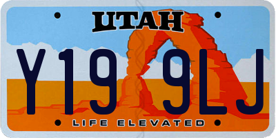 UT license plate Y199LJ