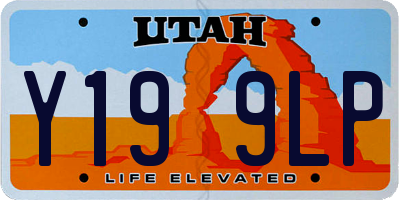 UT license plate Y199LP