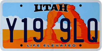 UT license plate Y199LQ