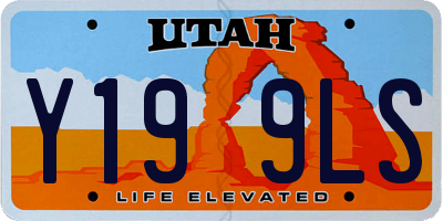 UT license plate Y199LS