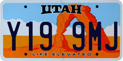 UT license plate Y199MJ