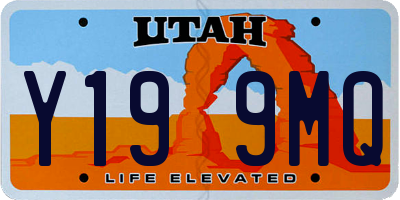 UT license plate Y199MQ