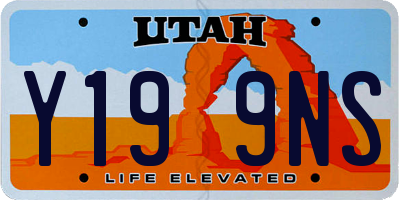 UT license plate Y199NS