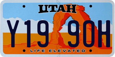 UT license plate Y199OH