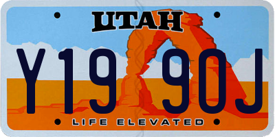 UT license plate Y199OJ