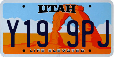 UT license plate Y199PJ