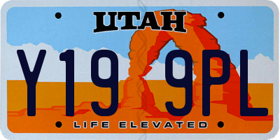 UT license plate Y199PL