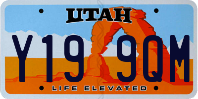 UT license plate Y199QM