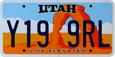 UT license plate Y199RL