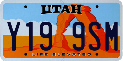 UT license plate Y199SM