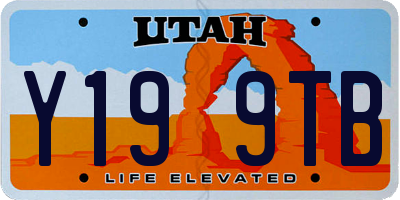 UT license plate Y199TB