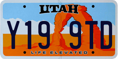 UT license plate Y199TD