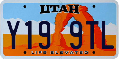 UT license plate Y199TL