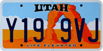 UT license plate Y199VJ