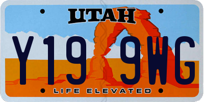 UT license plate Y199WG