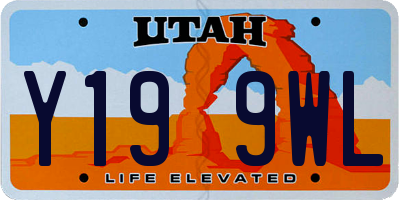 UT license plate Y199WL