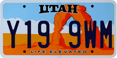 UT license plate Y199WM