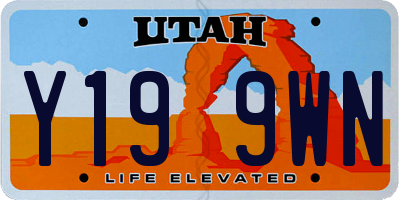 UT license plate Y199WN