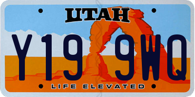 UT license plate Y199WQ