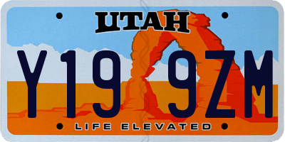 UT license plate Y199ZM