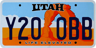UT license plate Y200BB