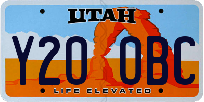 UT license plate Y200BC