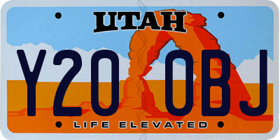 UT license plate Y200BJ