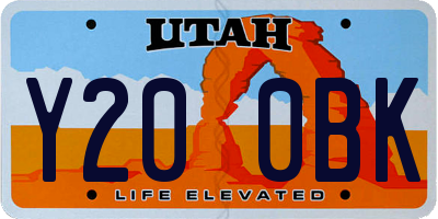 UT license plate Y200BK