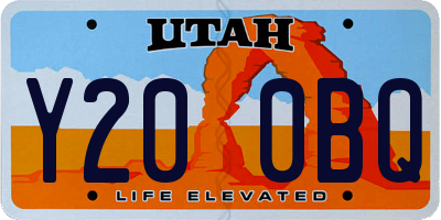 UT license plate Y200BQ