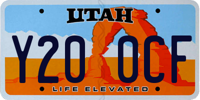 UT license plate Y200CF