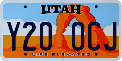 UT license plate Y200CJ