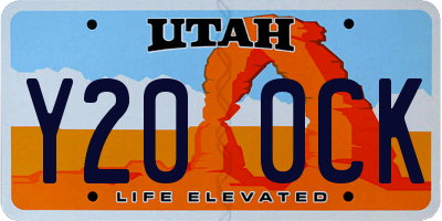 UT license plate Y200CK