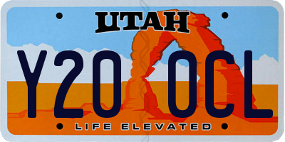 UT license plate Y200CL