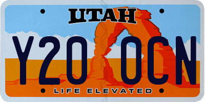 UT license plate Y200CN