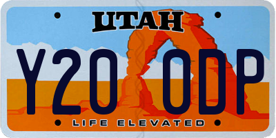 UT license plate Y200DP