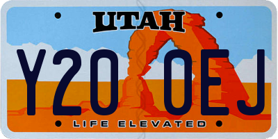 UT license plate Y200EJ