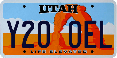 UT license plate Y200EL