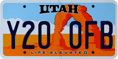 UT license plate Y200FB