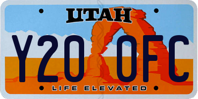 UT license plate Y200FC