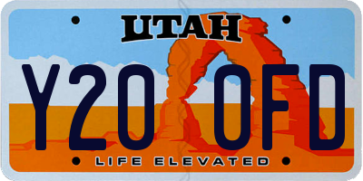 UT license plate Y200FD