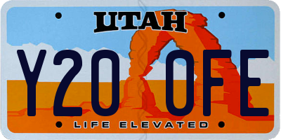 UT license plate Y200FE