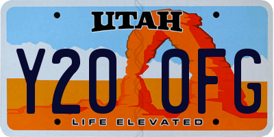 UT license plate Y200FG