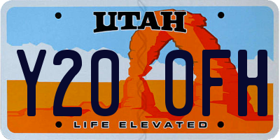 UT license plate Y200FH