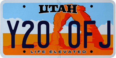UT license plate Y200FJ
